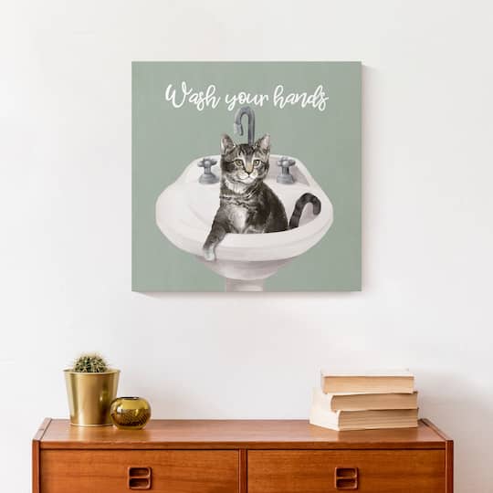 Wash Your Hands 16" x 16" Canvas Wall Art